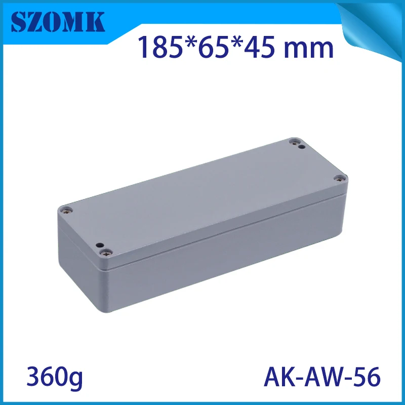 1Piece 185*65*45mm IP66 waterproof aluminum die casting electronic enclosure high quality aluminum box amplifier control box