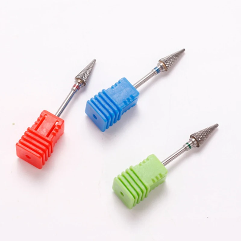 لقم ثقب الأظافر من الصلب التنغستن ، ملحق مثقاب مانيكير كهربائي ، قواطع طحن مزيل طلاء الأظافر جل ، أدوات الأظافر