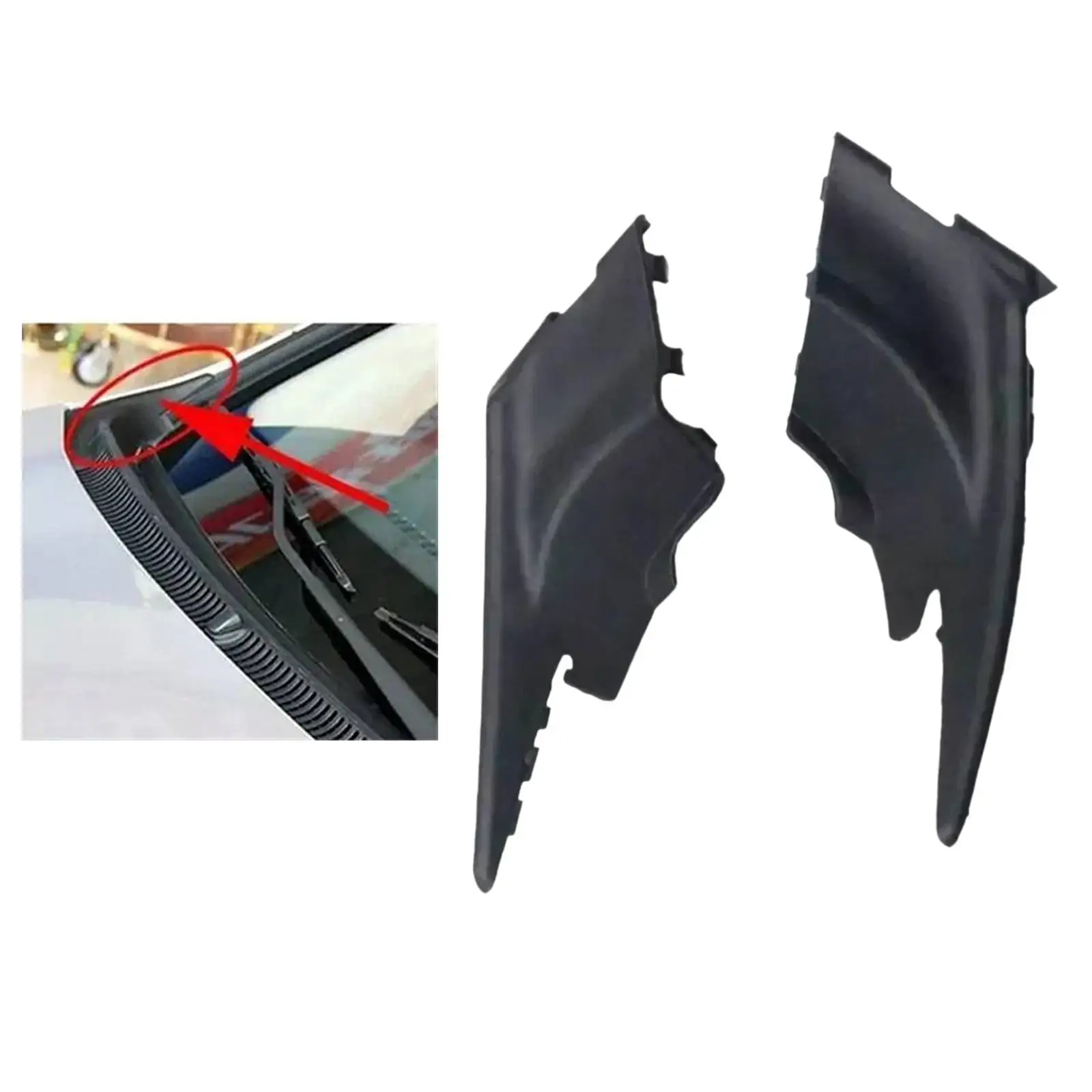 

1 Pair Windshield Cover, Windshield Wiper Cowl 86150-1E010 86160-1E010 Spare Part Left Right Side Cowl Panel for Accent