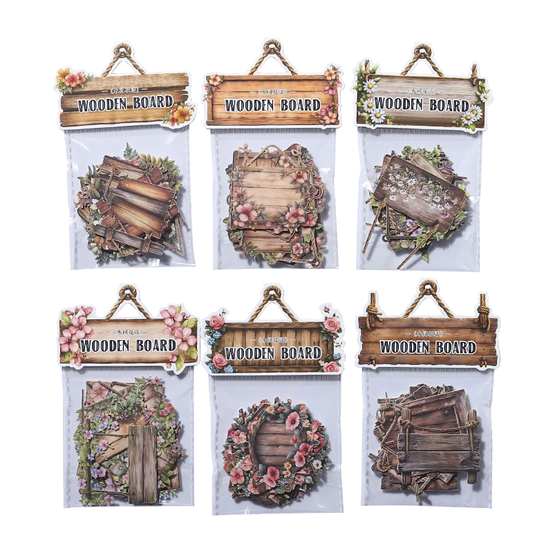 

6 шт./лот Mujian Flower Language серии милые ретро декоративные бумажные наклейки