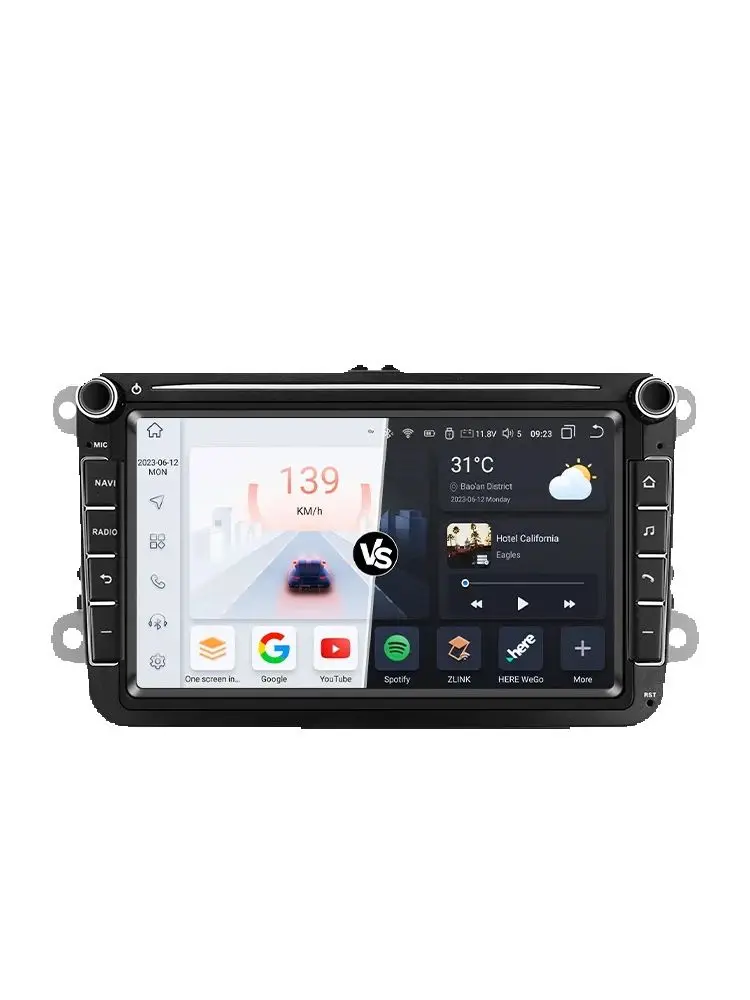 Hizpo 2Din 8-Zoll Android Autoradio für Volkswagen VW Skoda Octavia Golf 5 Touran Passat B6 Polo Jetta Amarok Auto CarPlay GPS RDS
