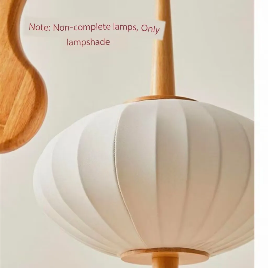 White lampshade, with uniform light transmission.