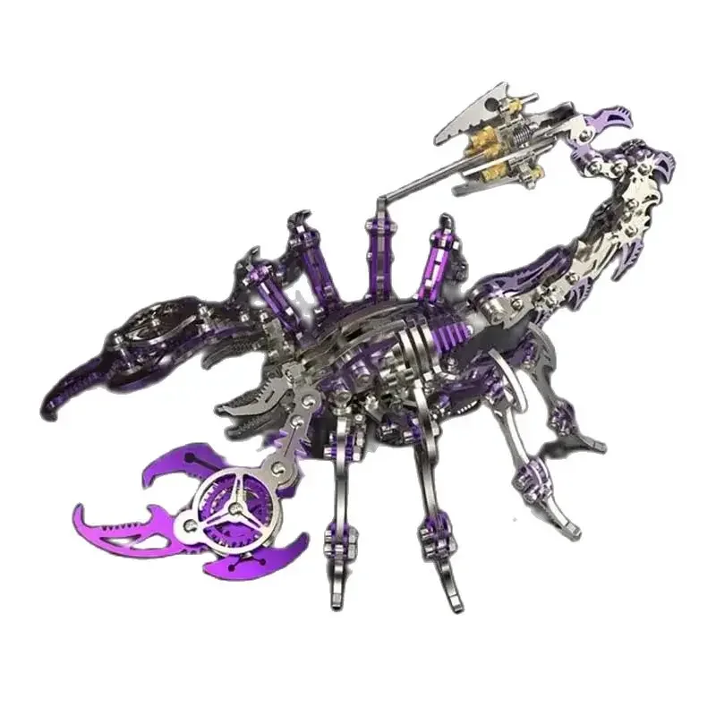 5 Color Scorpion King Colorful 3d Metal Scorpion King Toys Decoration Educational Puzzle Diy Assemble Adult Birthday Kids Gifts