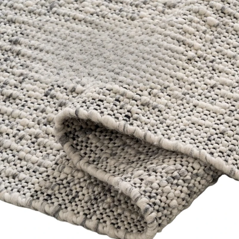 

Handmade wool medieval carpet living room bedroom 2024 new light luxury premium bedroom glue-free solid color floor mat