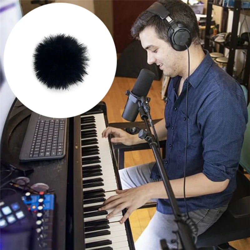 N93R Für RODE WIRELESS GOII Mikrofon Haar Abdeckung RODE GOII Winddicht Multifunktionale Noise Reduction Mikrofon Abdeckung, 1PCS A Du