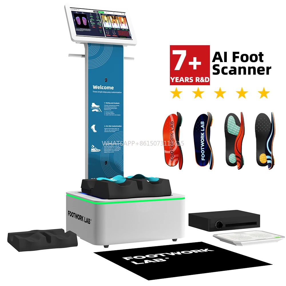 Popolare nel 2024 Scanner per piedi 3D AI di alta qualità per la clinica del piede Sottopiede Personalizzazione Macchina Scanner per piedi Solette ortopediche Scanner