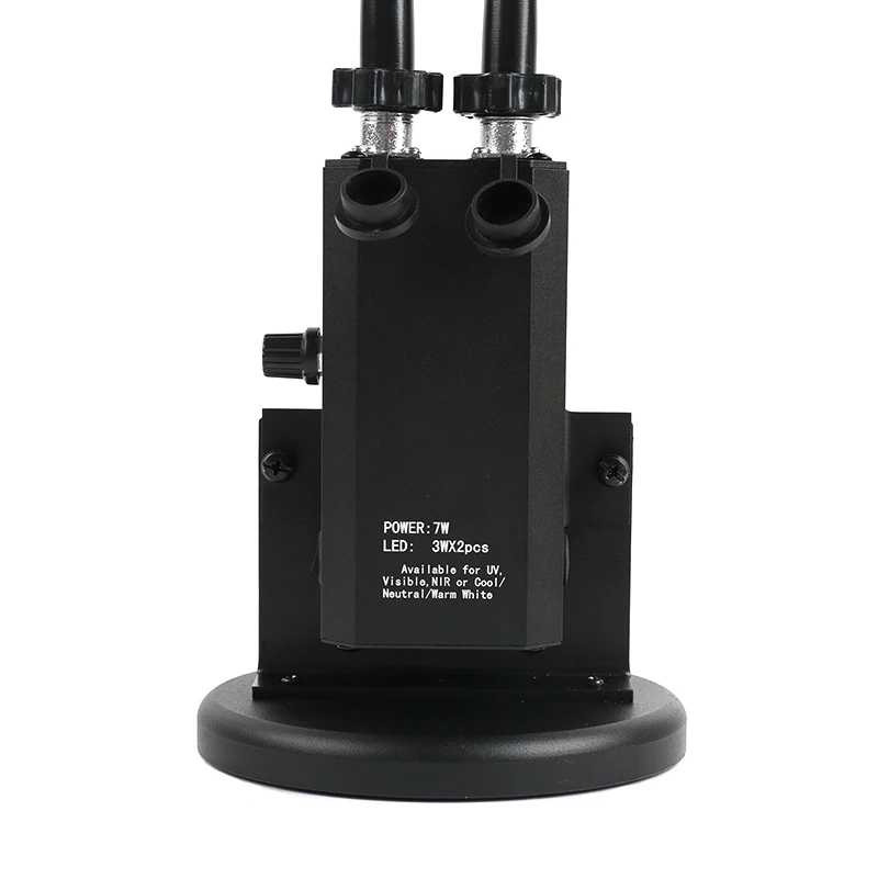 2 في 1 صناعة مجهر ستيريو كاميرا LED معقوفة ضوء المنور مصباح بقعة ضوء مصباح ملء ضوء مصباح 6500K مع قاعدة
