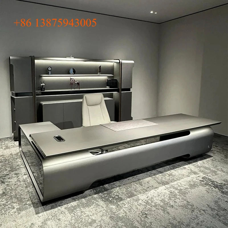 

Стол руководителя X-S Light Luxury, высококлассный офисный стол, элитный стол для кабинета председателя/менеджера X-C