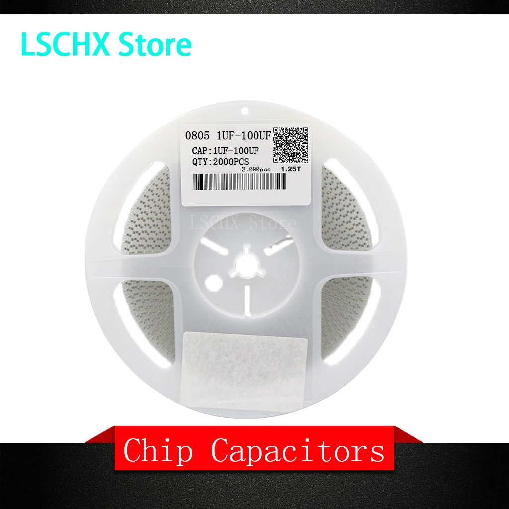 1 reel 0805 SMD Chip Multilayer Ceramic Capacitor 0.5pF - 47uF 10pF 22pF 100pF 1nF 10nF 100nF 0.1uF 1uF 2.2uF 4.7uF 10uF 22uF