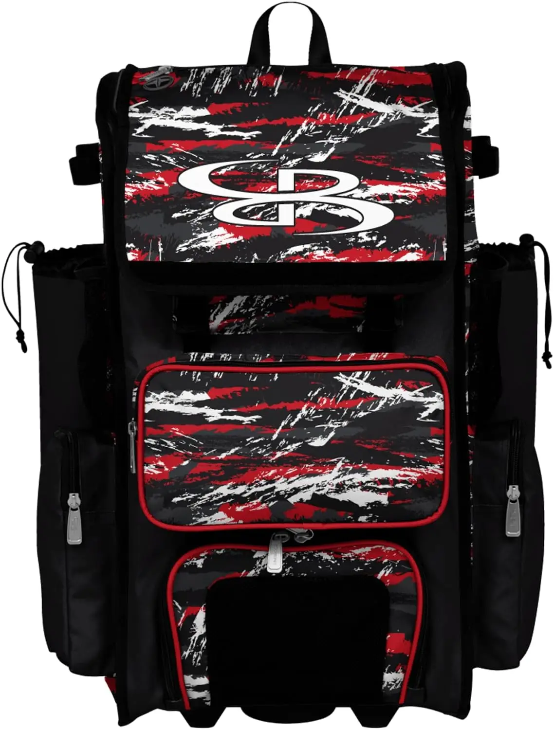 Wheeled Baseball Softball Gear Bag Holds Four Bats Telescopic Handle Multiple Colors