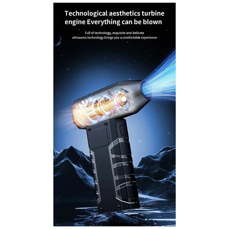 

AB41-Jet Вентилятор для внутреннего турбору Ручной вентилятор 80000 об/мин Турбо 100 передач Бесщеточный двигатель