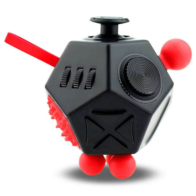 Fidget Cube EDC juguetes antiestrés ansiedad antiestrés sensorial juguete para niños adultos autismo TDAH enfoque 12 lados