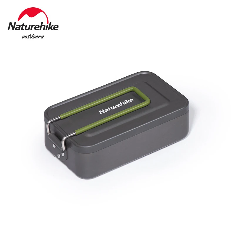 

Naturehike Aluminum Alloy Lunch Box Stainless Picnic Box Outdoor Dinner Travel Camping Food Contain Breakfast Storage Dinnerware