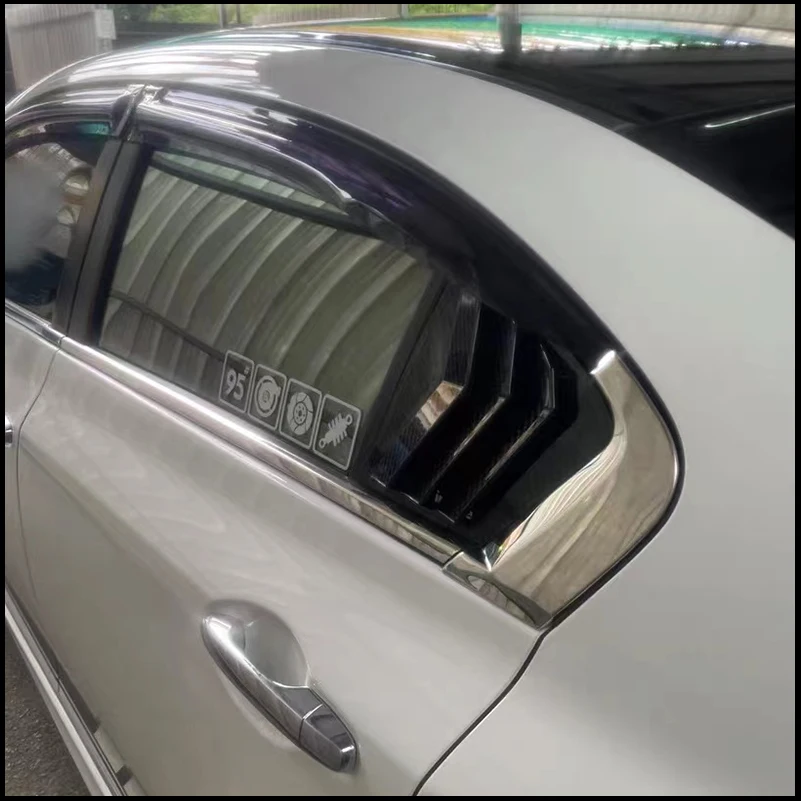 

Car Styling For Honda Civic Sedan 2011-2014 9th Rear Triangular Window Louver Shutters Cover Trim Decorative Vent Accessories