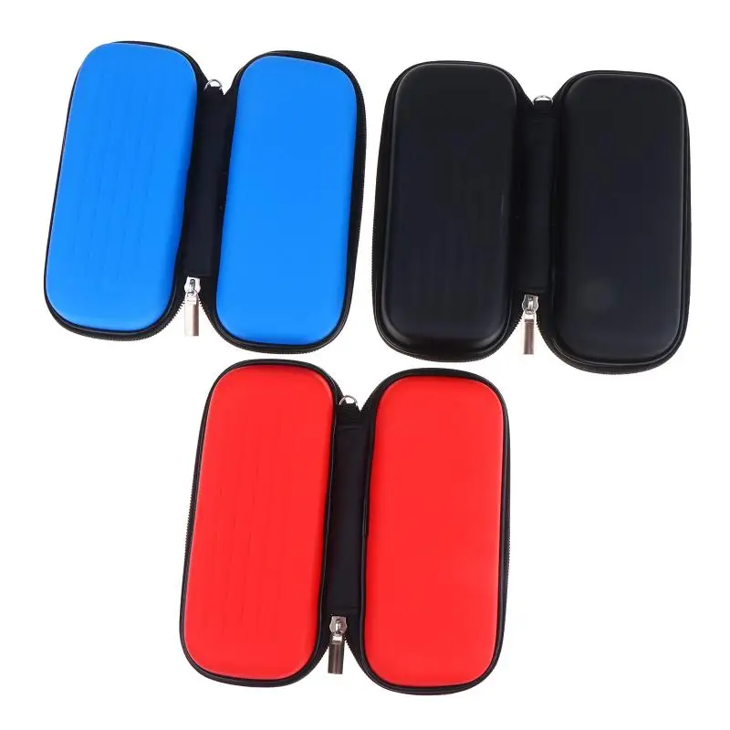 Dart Storage Box With Zipper EVA Hard Shell Storage Box 3-Grid Dart Protection Bag Dart Maintenance Accessories Case