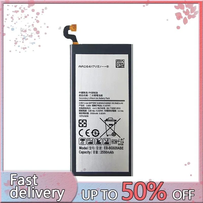 2550mAh Battery EB-BG920ABE For Samsung Galaxy S6 G9200 G920 G920f G920i G920A G920S G920L G920K