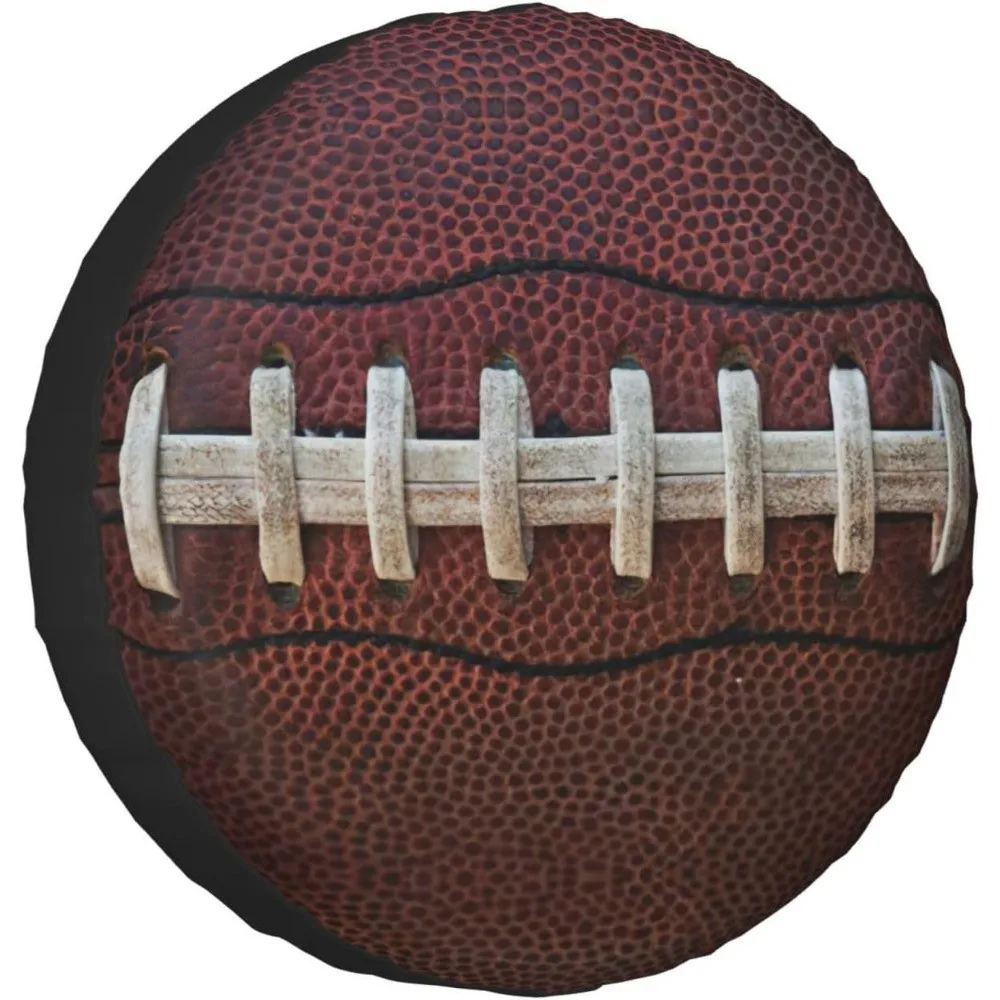 

American Football Spare Tire Cover Waterproof Durable Polyester Protector for SUV Truck