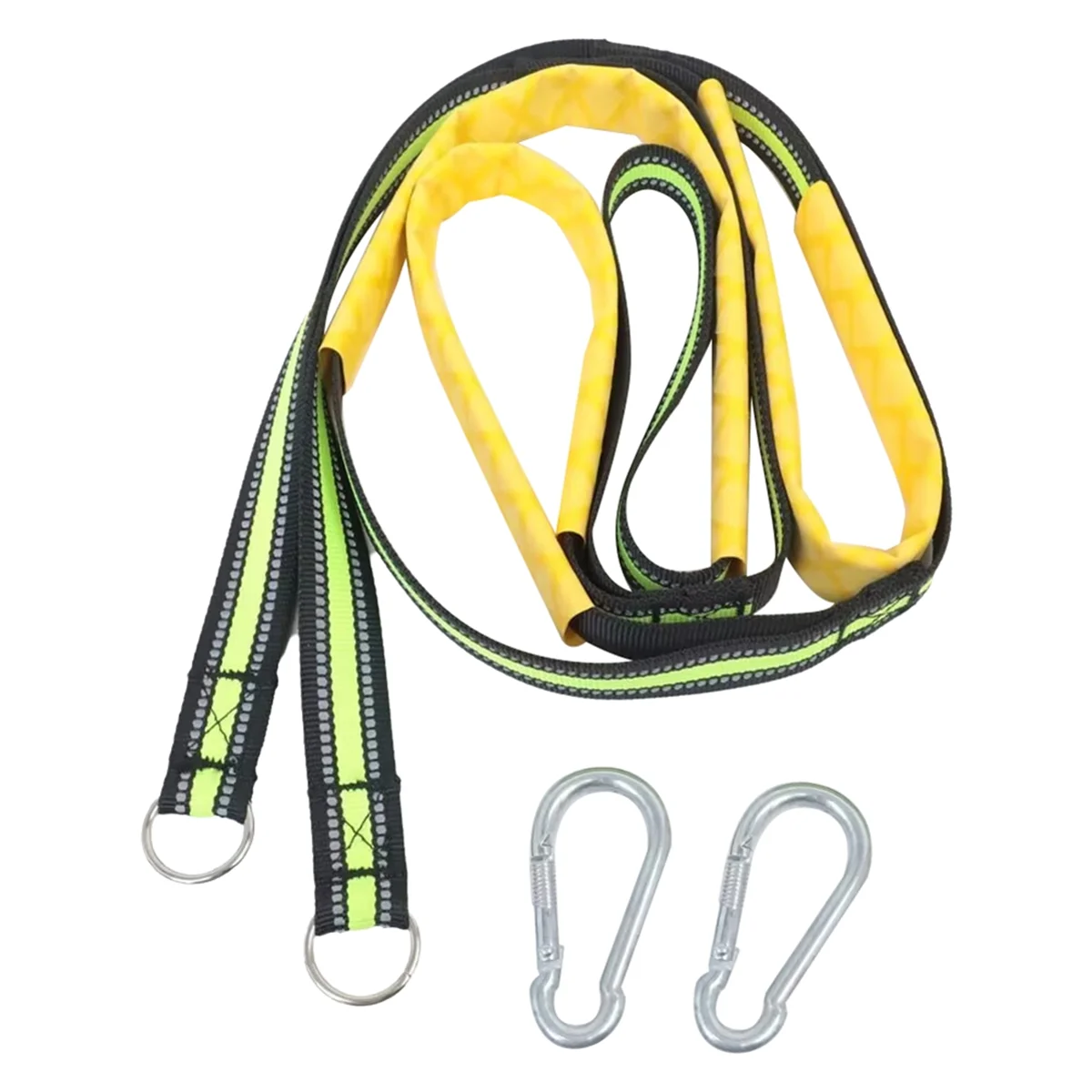 Marine Rope Ladder,for Inflatable Boats,Fishing Boats,Kayaks,Motorboats,Portable Marine Boarding Rope Ladder 3 Elevators