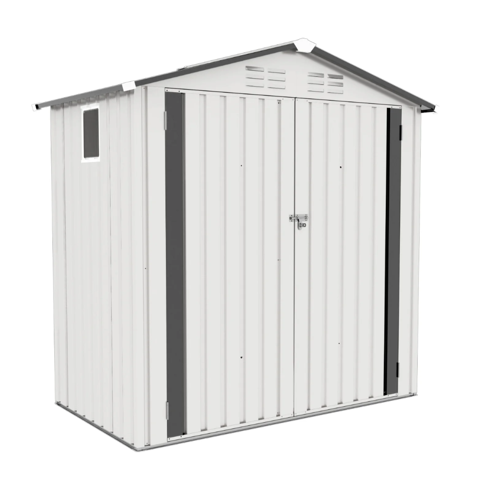 Prefab Outdoor Waterproof Galvanized Steel Bike Storage Tool Shed Garden Furniture Backyard Storage House Easily Assembled Eco