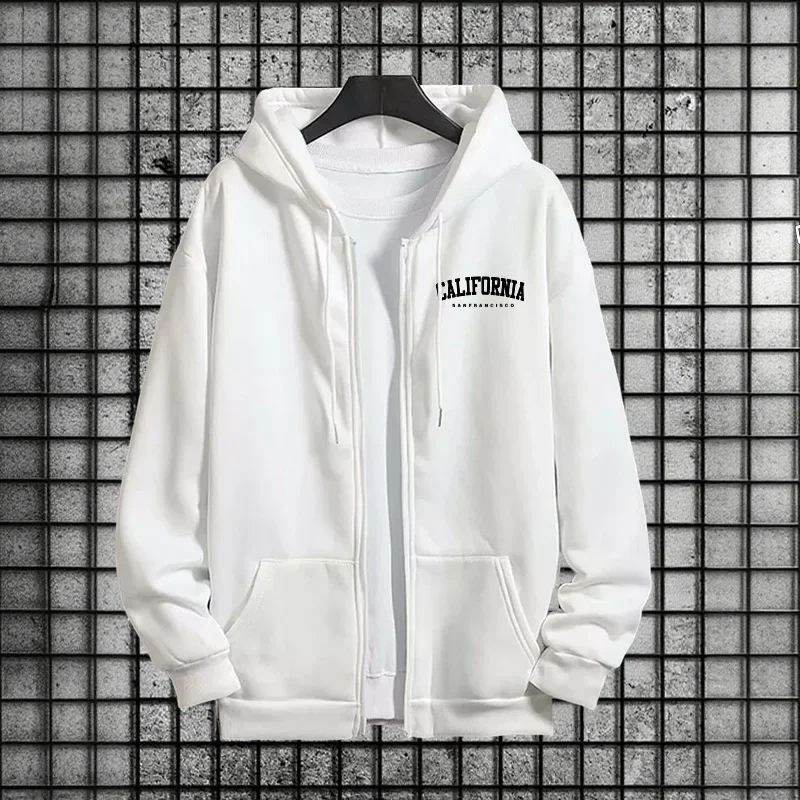 2025 جديد قلنسوة بسحاب ركض الحضرية الشارع الشهير رياضية الإناث ملابس رياضية كاجوال كاليفورنيا طباعة المرأة 2 قطعة صالة مجموعة