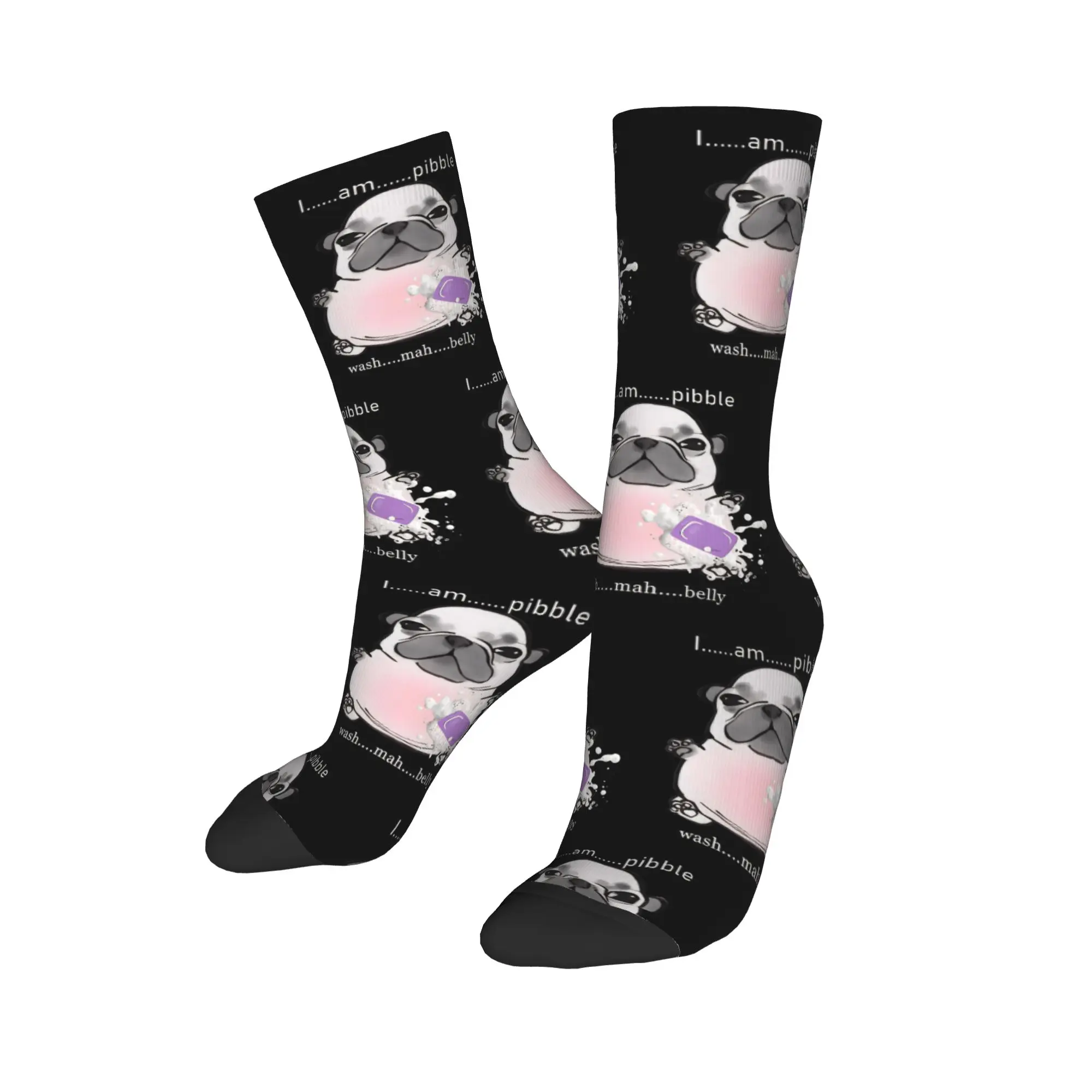 سعيد مضحك الذكور الرجال الجوارب الجدة أنا Pibble غسل بلدي بطن Pibble الكلب الدماغ جورب البوليستر الرياضة النساء الجوارب الربيع الشتاء