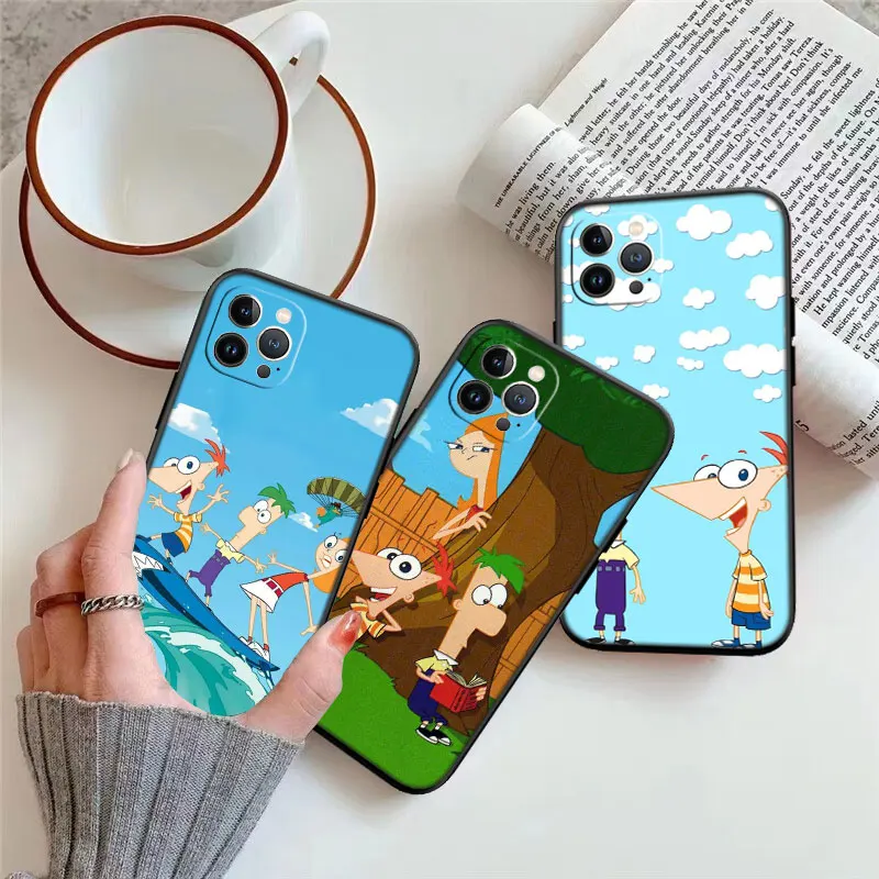 Phineas and Ferb Phone Case for Samsung Galaxy A6 A7 A8 A9 010 A02 A02S A03S A10 10S A20 A20S A30 A30S A40S A50 A50S A70