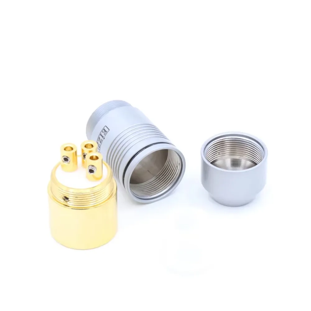 Hohe Qualität 4 stücke 24K vergoldet Beryllium kupfer Männlich weiblich XLR Stecker audio XLR balance stecker stecker