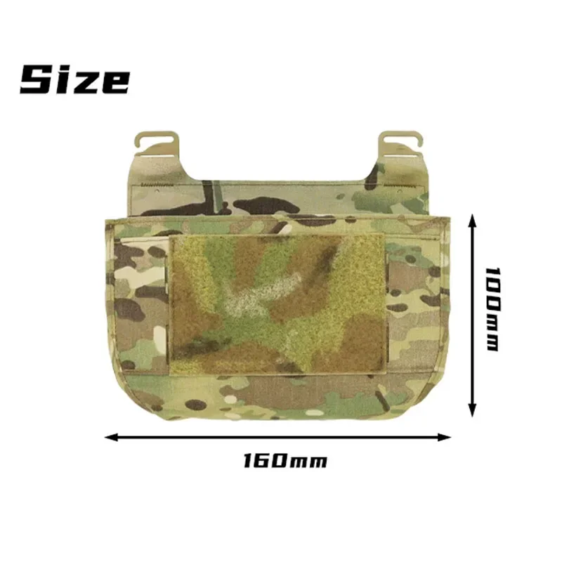 Тактический жилет Dope, передняя панель с клапаном, сумка, сумка, плата расширения, многоцветная лазерная резка/вставка Samll/половина кармана