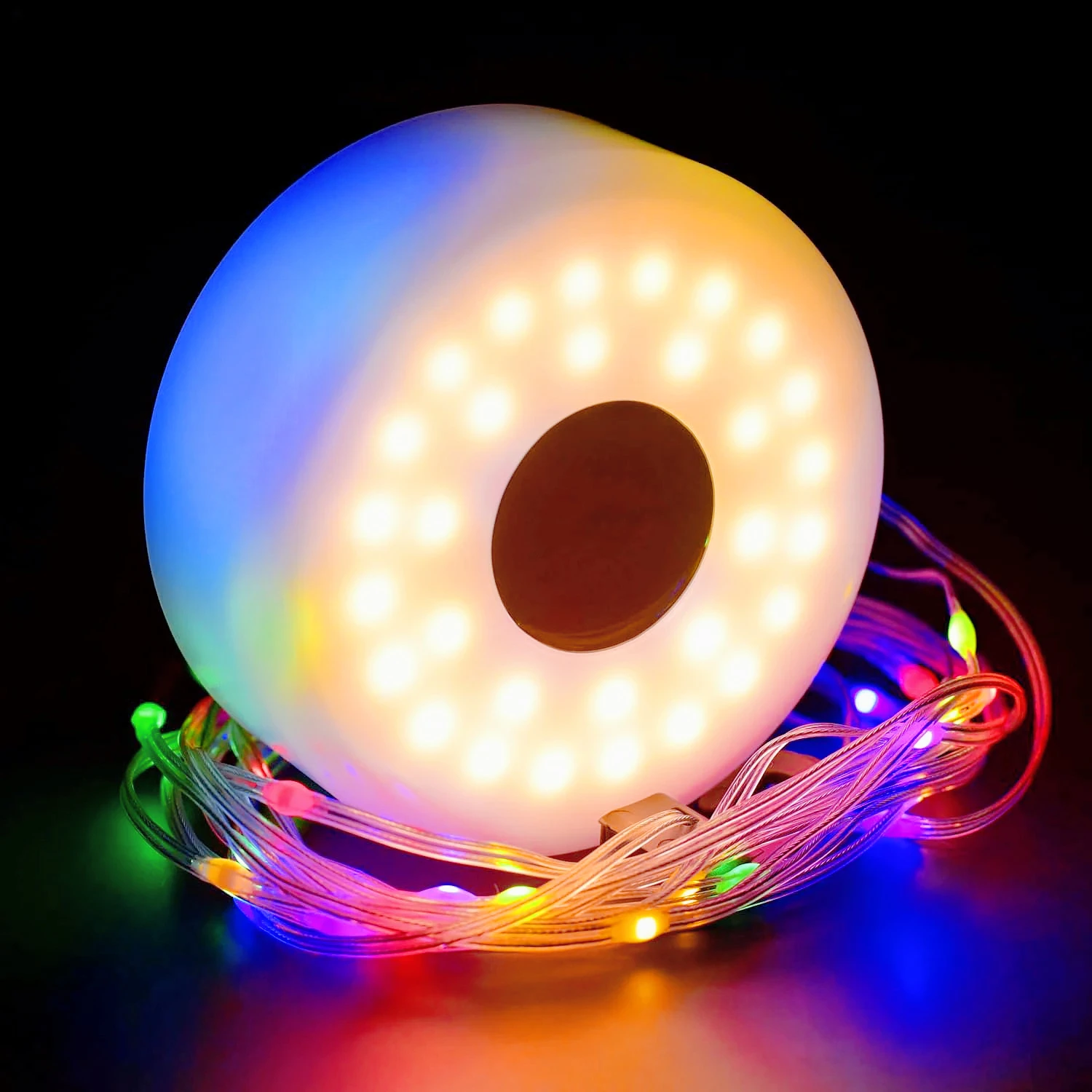 Bande lumineuse LED 10M pour camping, étanche, recyclable, pour décoration extérieure de jardin, lampe d'ambiance pour tente et pièce