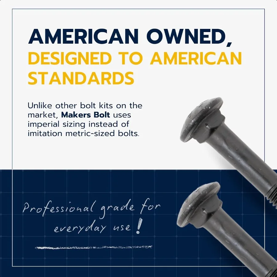 3 8 x 61 2 25 Paket Kit Baut Kereta Hitam Kelas 307A Berlapis Keramik untuk Penggunaan Eksterior 2X Ketahanan Karat dari Galvanisasi oleh