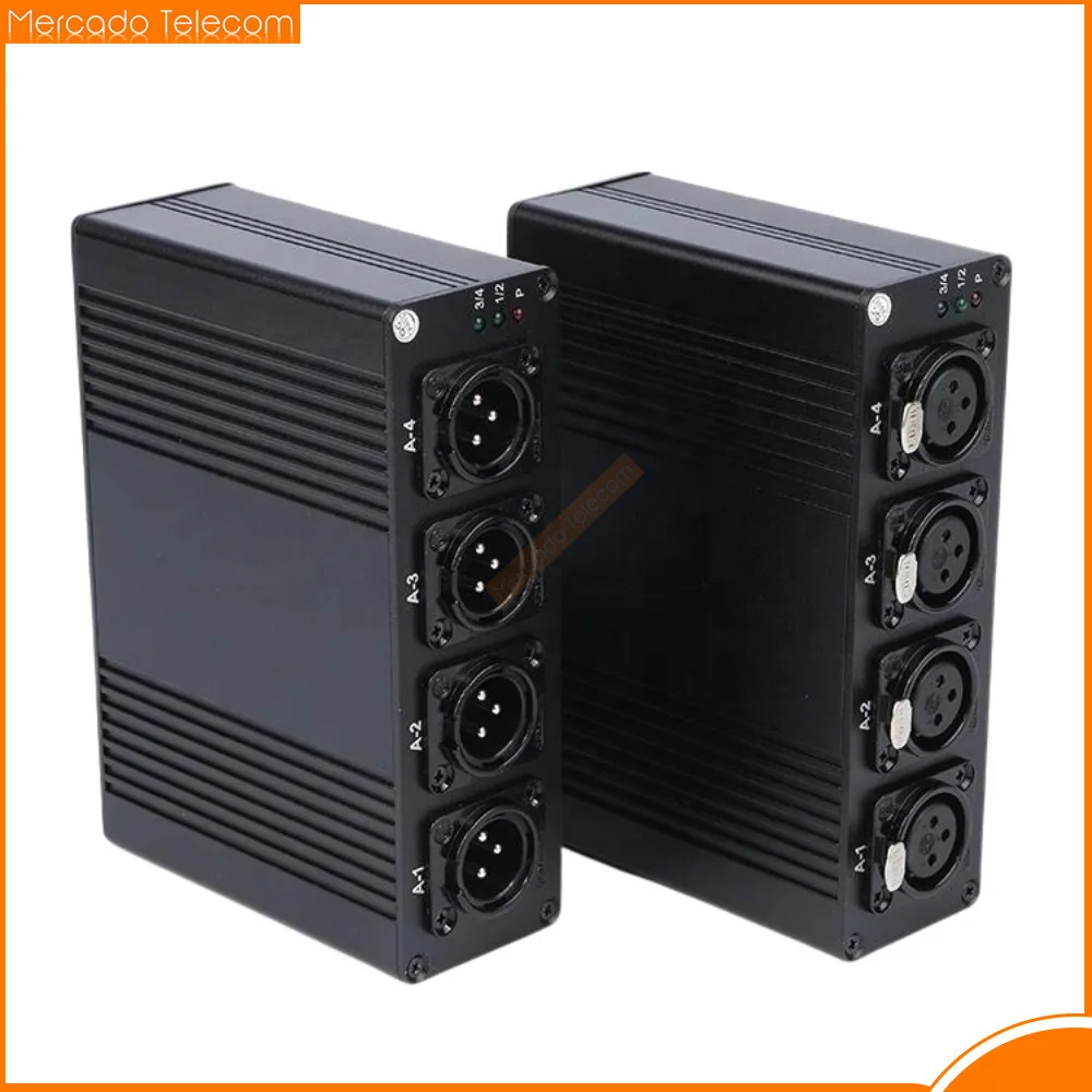 

4 Channels XLR Audio Fiber Optical Extender via SC Fiber Optical up to 20km XLR Balanced Extender Audio Transmitter Receiver Kit