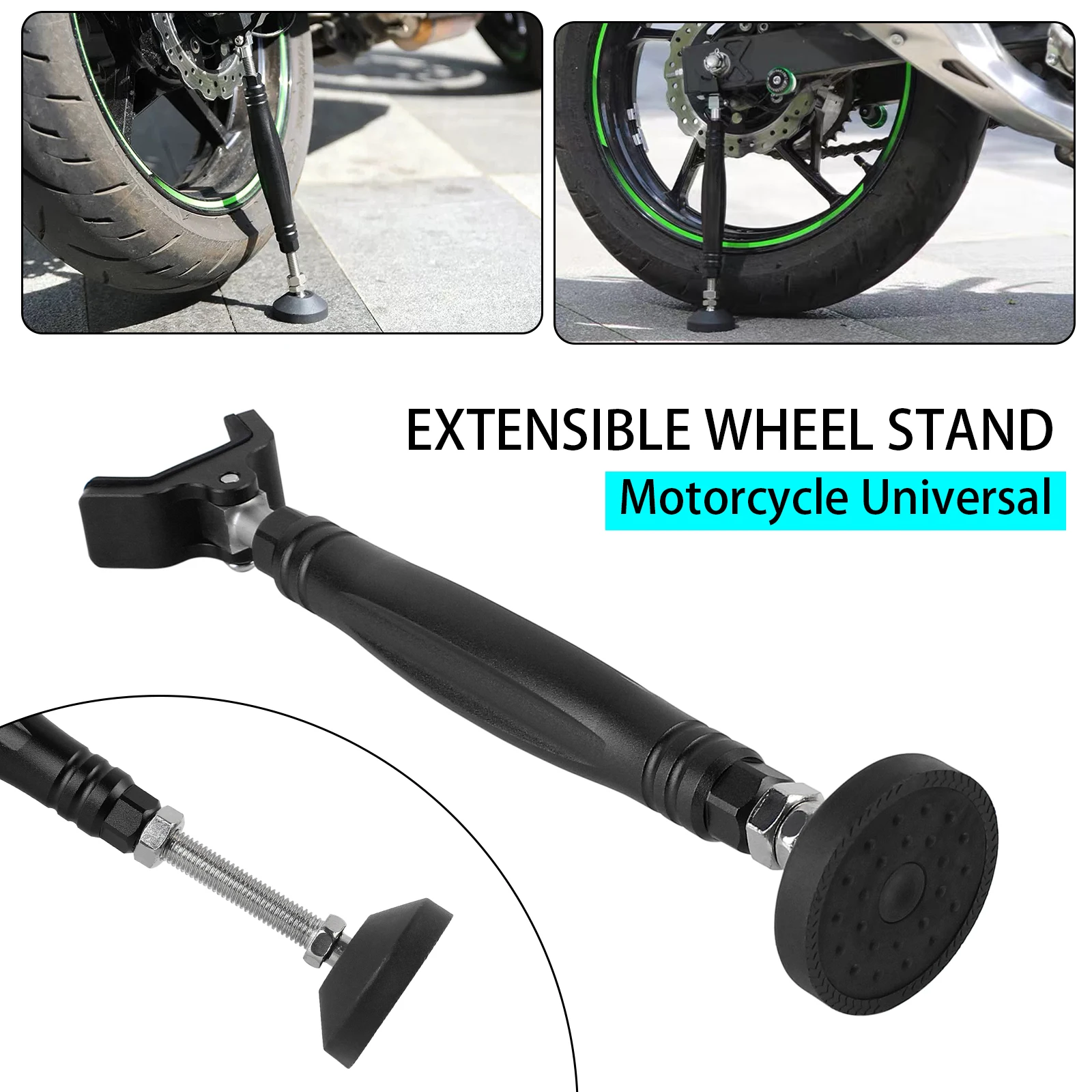Motorcycle CNC Support Wheel Chain Cleaning Stand Frame Balancer Lift With Brake Lock Hook For KTM Yamaha Kawasaki Suzuki Honda