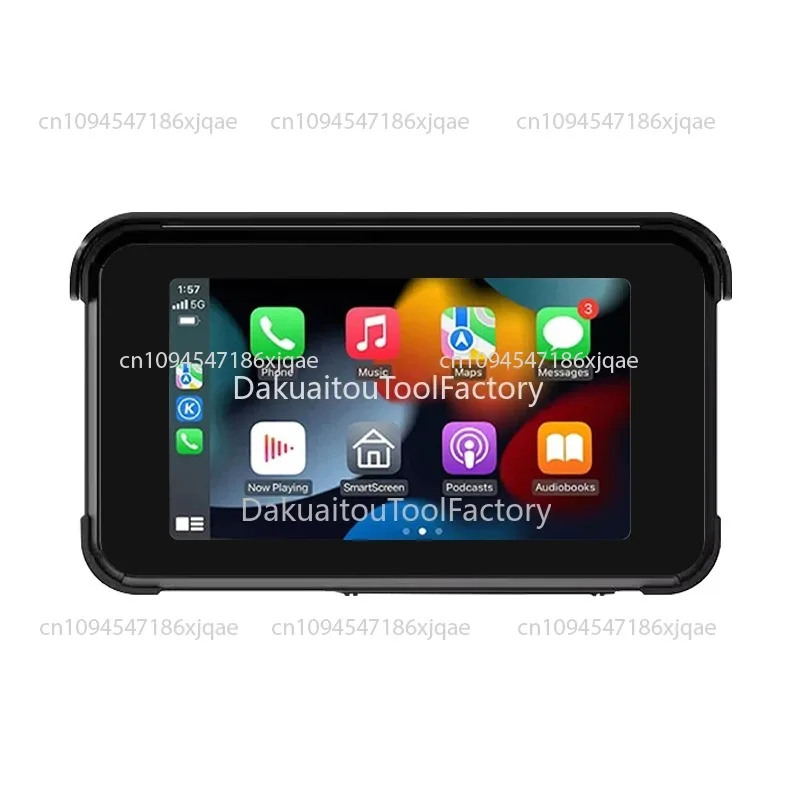 Motorcycle wireless Carplay navigation all-in-one machine, 5-inch waterproof recorder, mobile phone interconnection