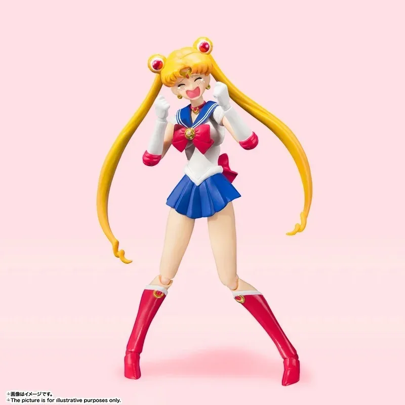 Bandai S.H.Figuarts Sailor Moon animación Color figuras de Anime colección de figuras de acción kit de modelos de ensamblaje regalo juguetes para niños