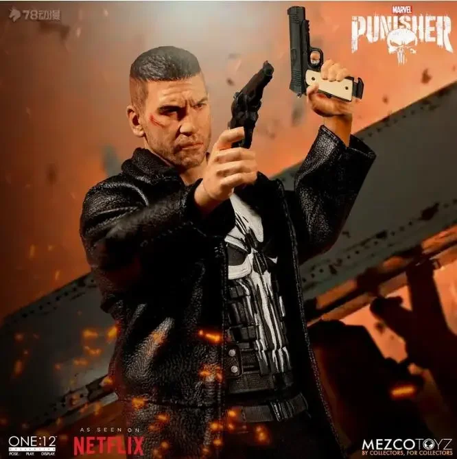 In Stock Original Mezco ONE:12 Punisher Anime Action Collection Figures Model Toys Gifts for Kids