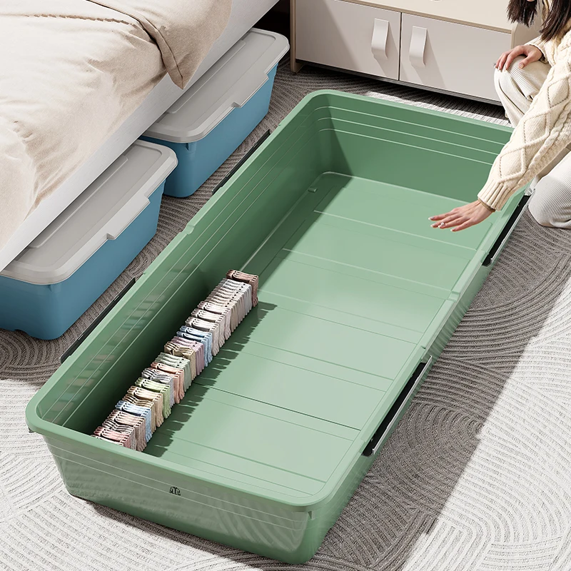 underbed-storage-box-flat-drawer-style-clothes-storage-organizer-with-wheels-for-home-dormitory-use-travel-organizer-tool