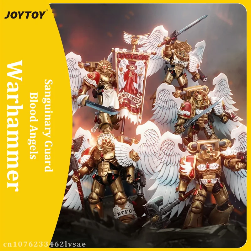 

JOYTOY Warhammer 40K Blood Angels Sanguinary Guard 1/18 Фигурка 12 см Аниме Фигурка Модель Статуя Коллекция Игрушка Мальчик Подарки