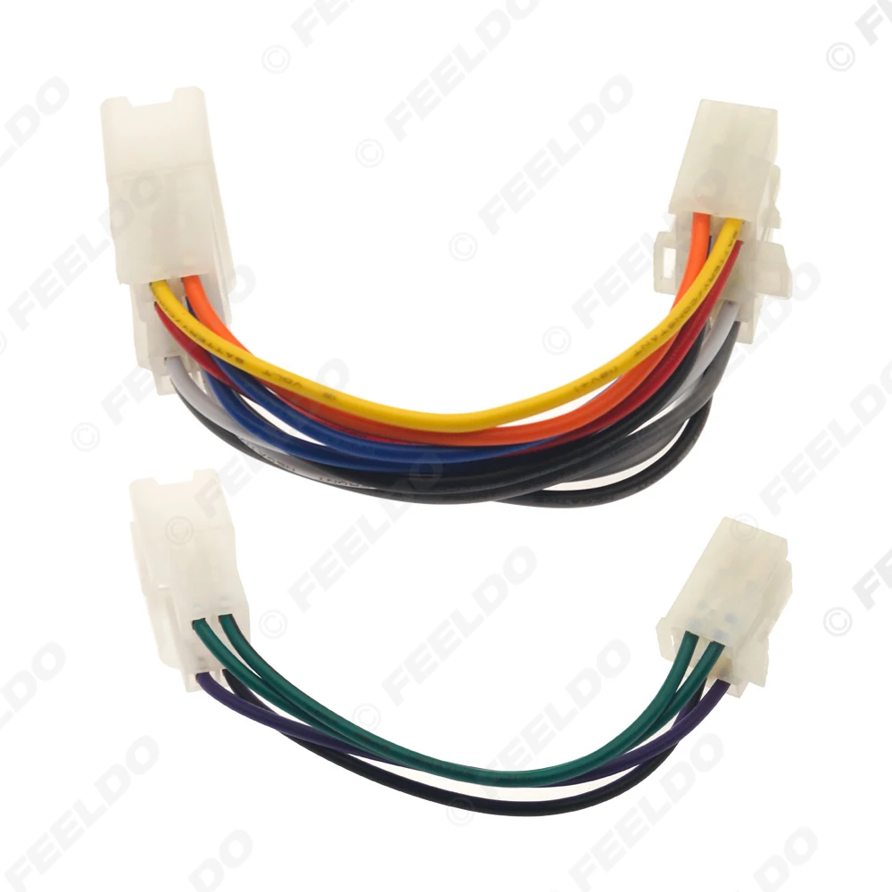 FEELDO Car Stereo Audio Radio Wiring Harness Adapter For Toyota Car Models CD Player Plug Cable Adapter