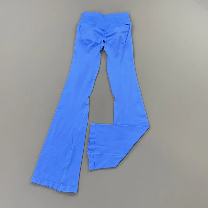 Micro Flared Leggings Women Yoga Pants Scrunch Butt Lift Tummy Control High Waist Elastic Soft Fitness Gym Workout Sports Pants image 3