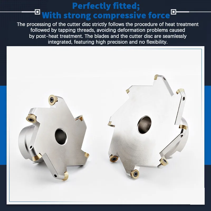 Round-nose TMR three-edge milling cutter disc, T-shaped groove milling cutter R3, R4, R5, R6, R8, R10 arc slotting cutter disc