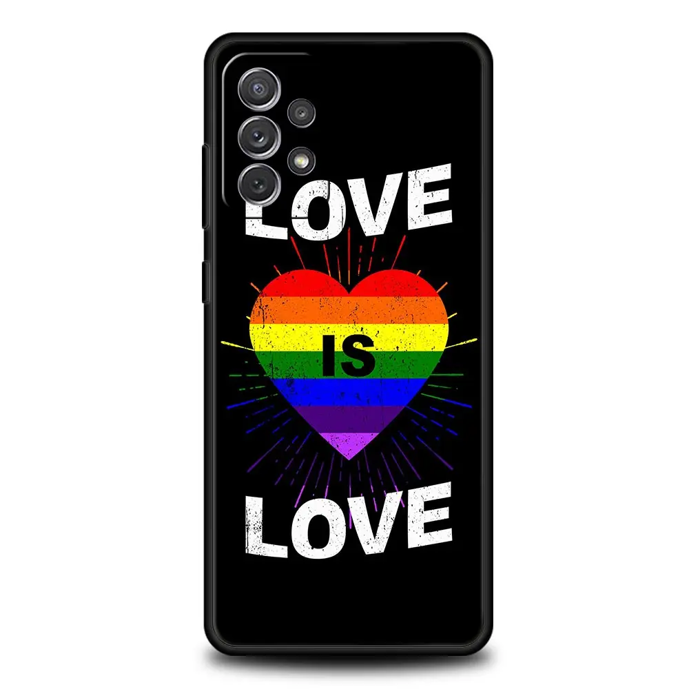 Gay Lesbian LGBT Rainbow Pride ART Case For Samsung A53 A23 A33 5G A13 A03 A21s A03s A31 A11 A41 A51 A52 A71 A73 A15 Phone Cover