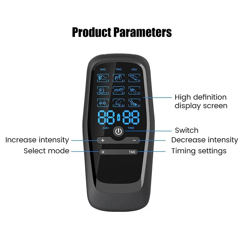 Electric Muscle Stimulator Tens Physiotherapy Acupuncture Body Massage Therapy Slimming Machine Relief Massager image 3