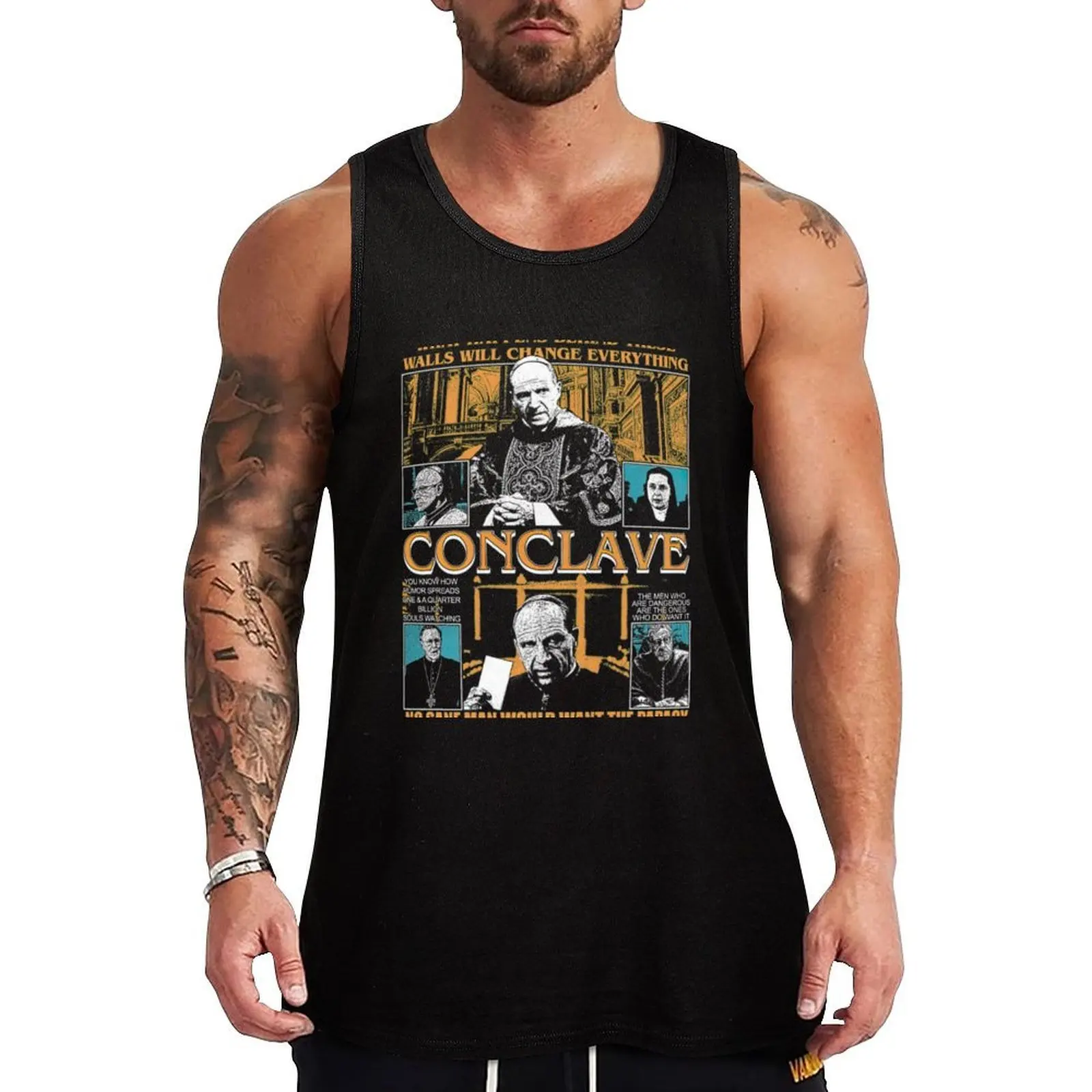 Conclave Movie Tank Top Cooling Fabric Tank Top Summer Lightweight Sleeveless