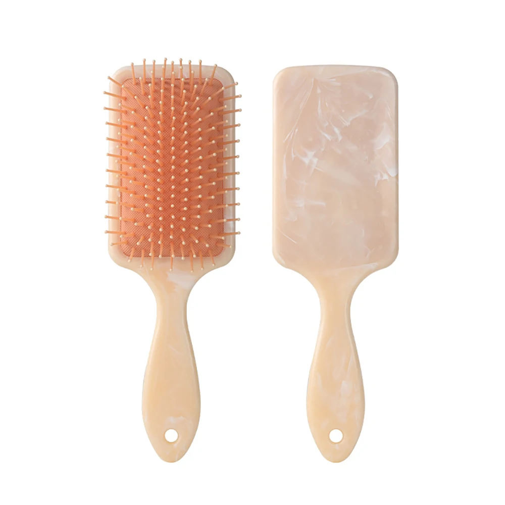 Air Cushion Comb Anti-tangle Anti-static Square Marble Detangling Hair Brush Wet Dry Head Massage Hair Comb Salon Styling Tools