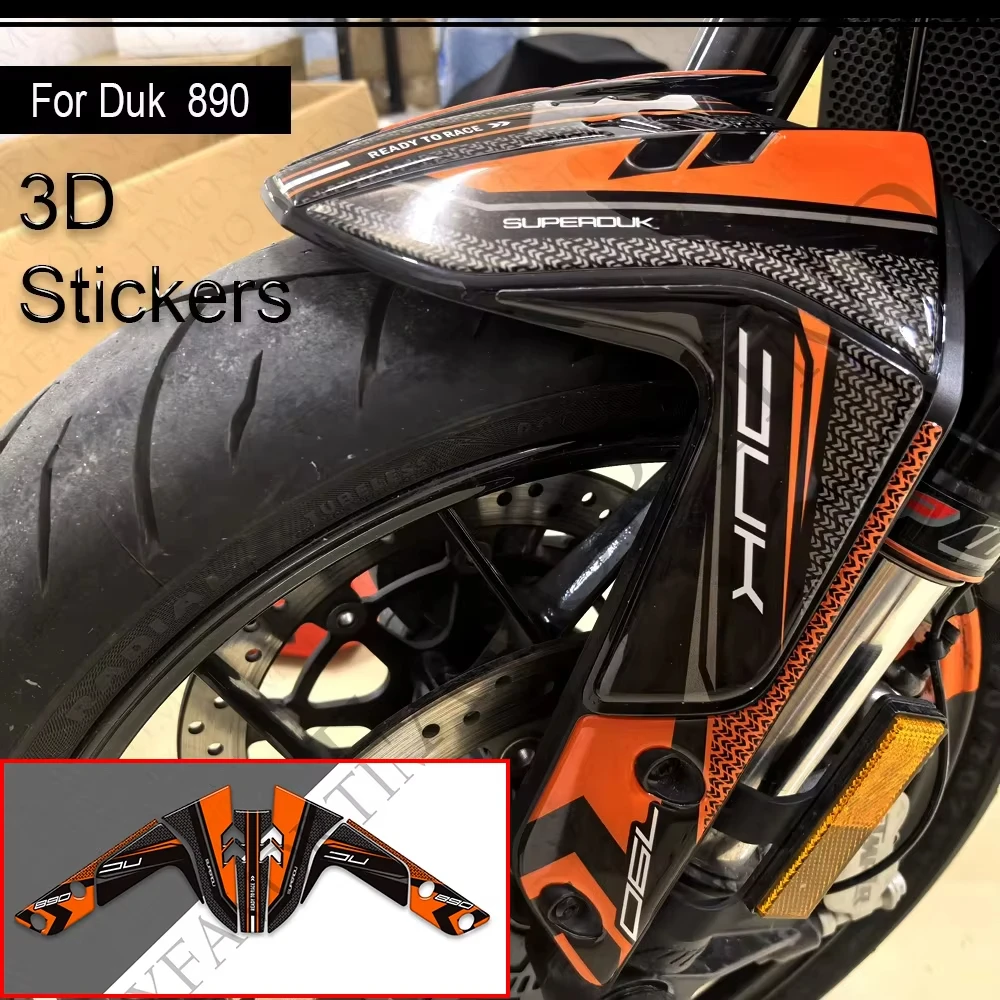 

For 790 Duk 2021 - 2024 Motorcycle Fairing Fender Protector Tank Pad Side Grips Gas Fuel Oil Kit Knee Stickers moto Decals