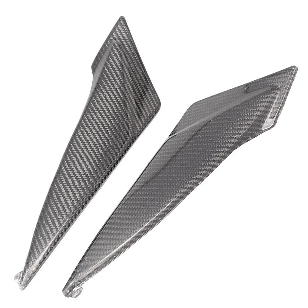 2 PCS Black Carbon Fiber Tank Side Cover Panels Fairing for Suzuki GSXR600 GSXR750 2011 2012 2013 2014 K11