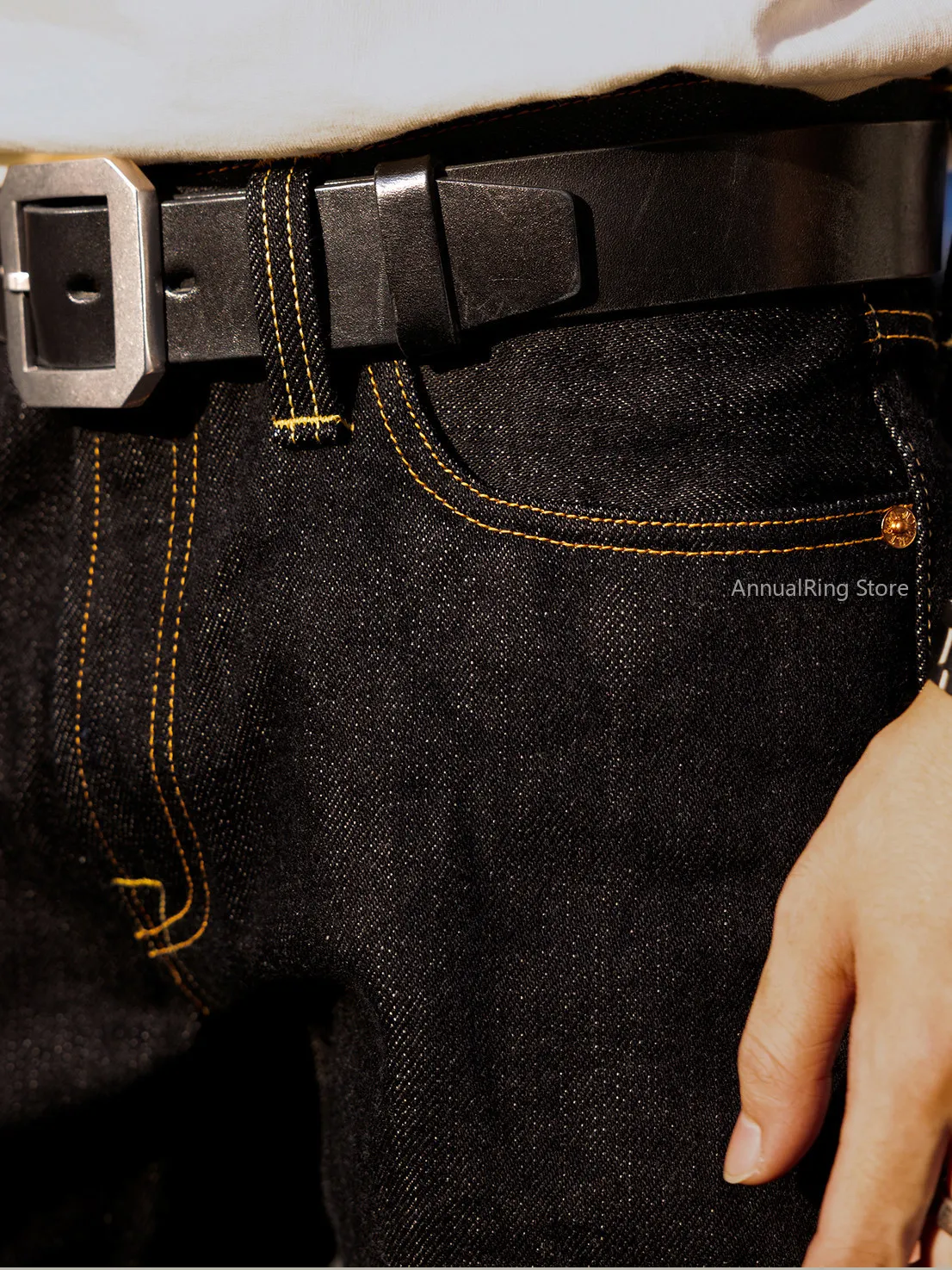 Red Tornado 25oz Super Heavyweight Selvedge Denim 634 Fit Loose Straight Jeans Men Raw Denim Trousers Autumn Pants