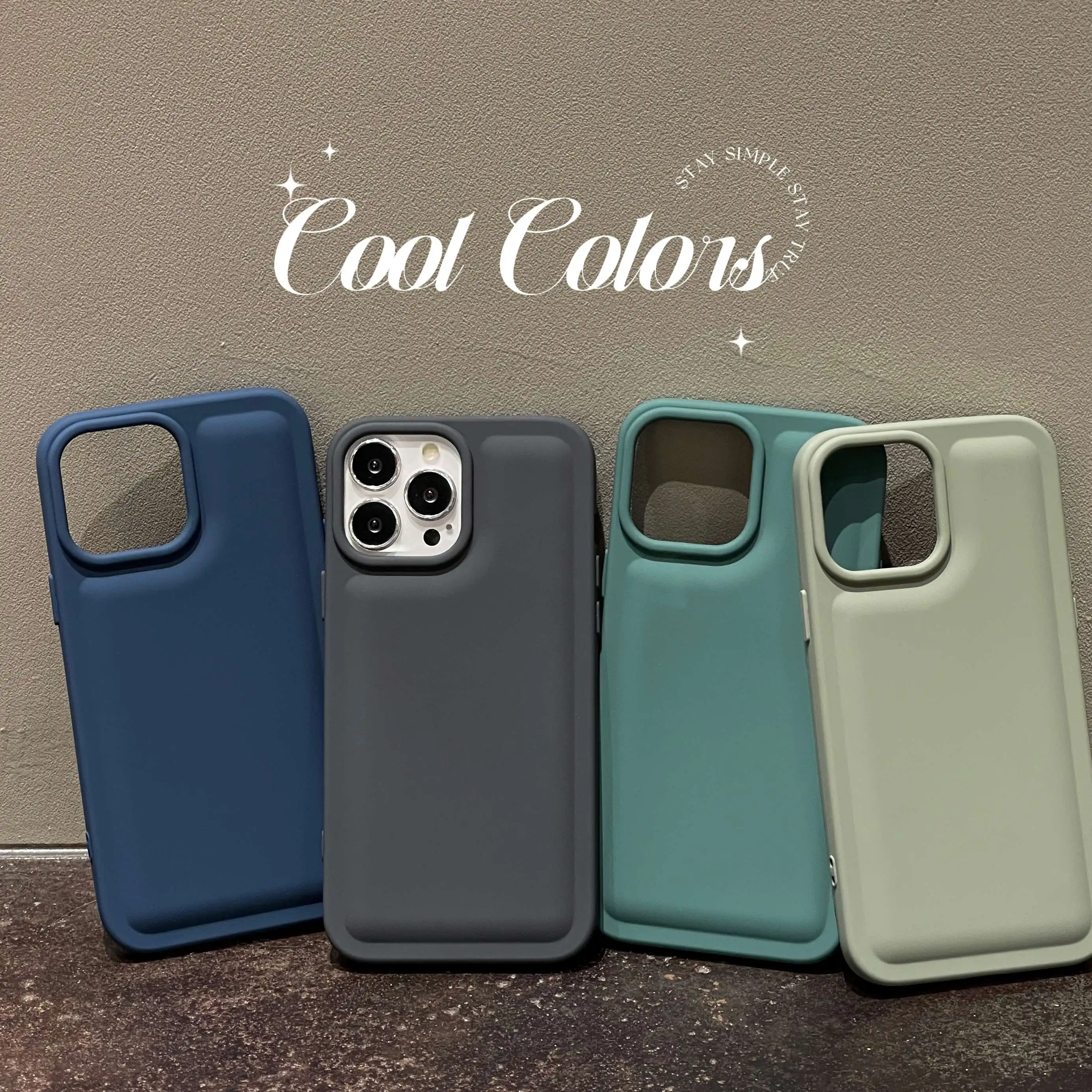 Ins Korean Cute Morandi Color The Soap Case for iPhone 14 13 Pro Max Back Phone Cover for 12 11 XR Pro Plus Soft silicone Cover