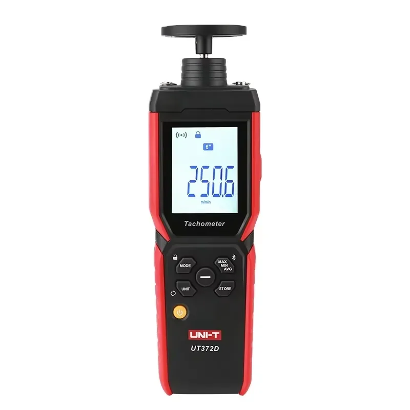 UT372D 2-in-1 Tachometer Contact and Non-contact Measurement to Measure Frequency Surface Velocity Motors Fans