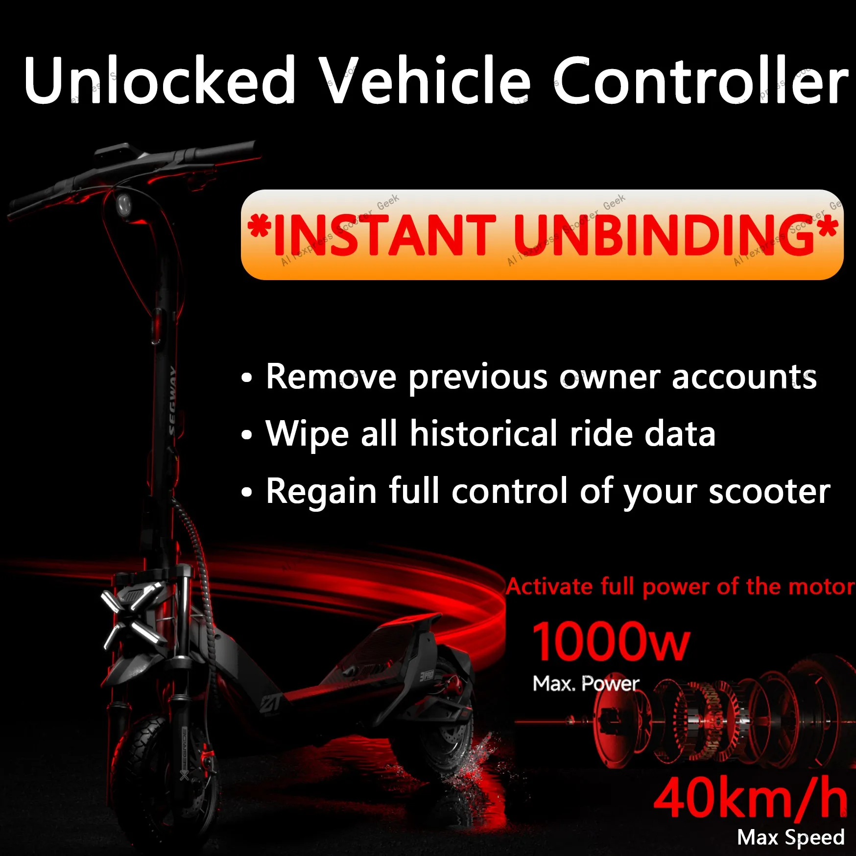 40 km/ساعة ZT3 PRO لوحة عرض التحكم في السيارة لـ Ninebot بواسطة Segway ZT3 PRO E D أجزاء وحدة تحكم سكوتر كهربائي VCU #5